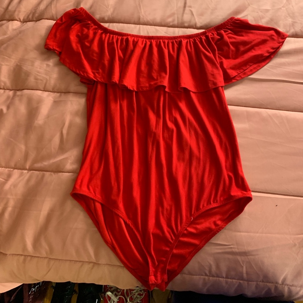 Sexy off the shoulder body suit